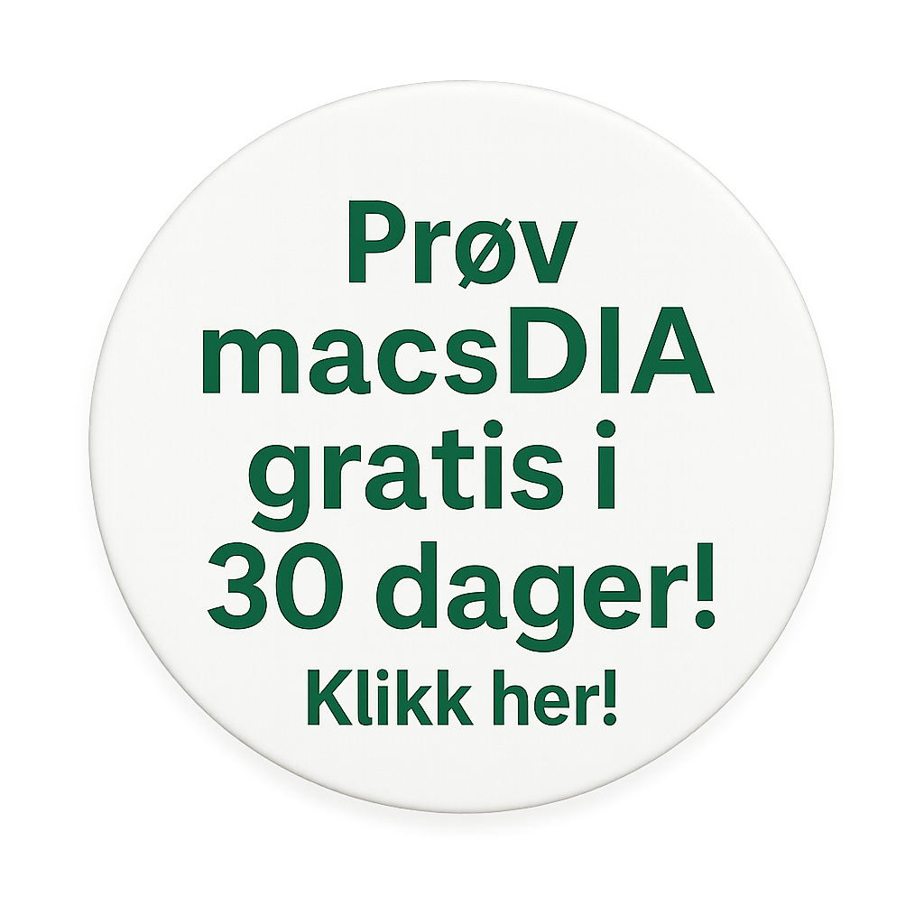 prøv macsdia i 30 dage - no